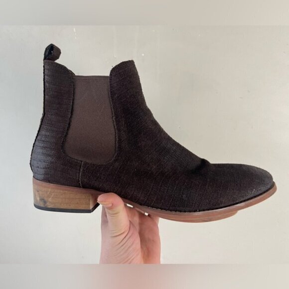 STEVE MADDEN Men's PATERSON BROWN SUEDE BOOTS Western Shoes 11 M Chelsea - Picture 3 of 12